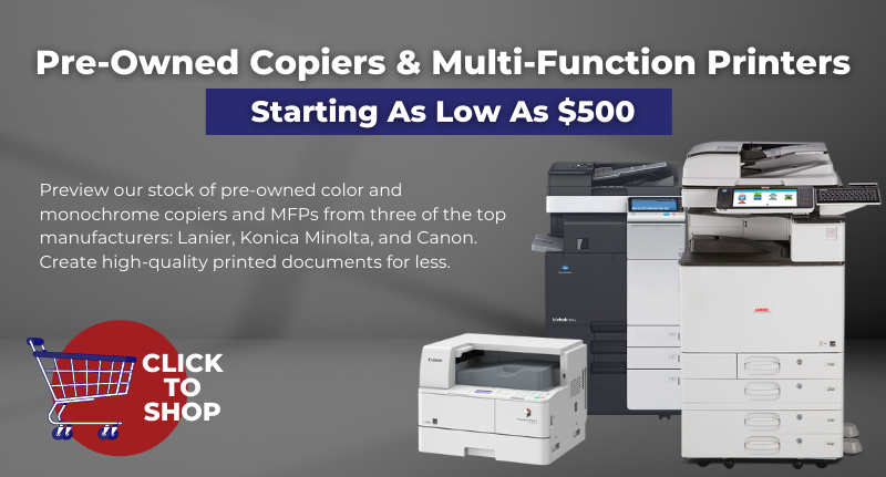 Pre-Owned Copiers and Multi-Function Printers